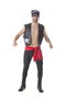 Creaciones Llopis Disfraz Adulto Pirata Chaleco-Pañuelo Talla XL Negro