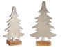 Krist+ Árbol Metal Plata Mate 26 cm (Set de 6)