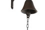 DKD Home Decor Campana Marron Negro Hierro Colado 15.7 x 7.5 x 42 cm