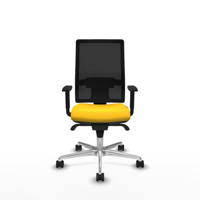 PIQUERAS Y CRESPO Silla de oficina Horna con mecanismo Sincro, Amarillo y Negro PIQUERAS Y CRESPO Silla de oficina Horna con mecanismo Sincro, Amarillo y Negro