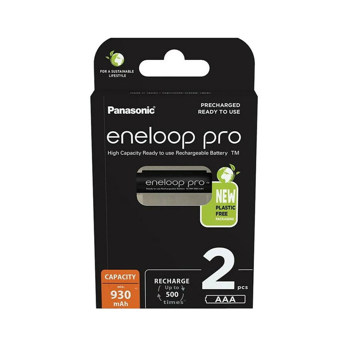 Panasonic Eneloop Pro Micro 930mAh AAA Ni-MH BK-4HCDE/2BE (Pack de 2)
