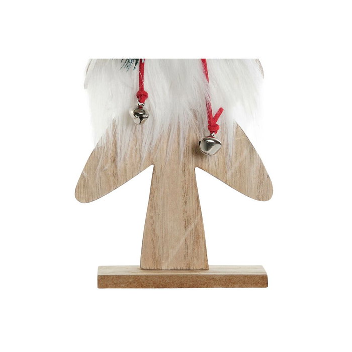 DKD Home Decor Figura de Madera Árbol Rojo y Negro