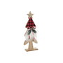 DKD Home Decor Figura de Madera Árbol Rojo y Negro