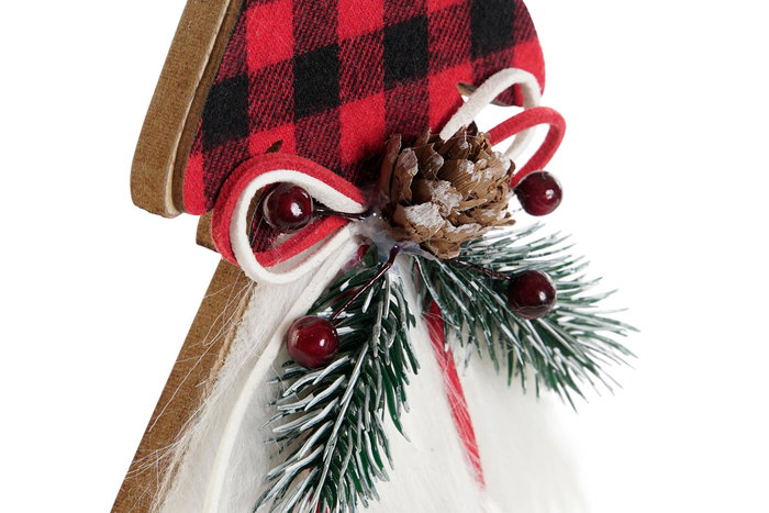 DKD Home Decor Figura Navidad Alpina Rojo Negro Madera 4 x 31 x 11.5 cm DKD Home Decor Figura Navidad Alpina Rojo Negro Madera 4 x 31 x 11.5 cm