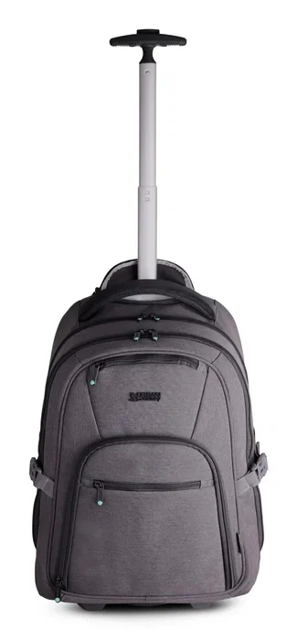 Urban Factory TPE15UF Trolley Mochila de Viaje con Ruedas para Portátil de 16", Gris, Material rPET Reciclado Urban Factory TPE15UF Trolley Mochila de Viaje con Ruedas para Portátil de 16", Gris, Material rPET Reciclado