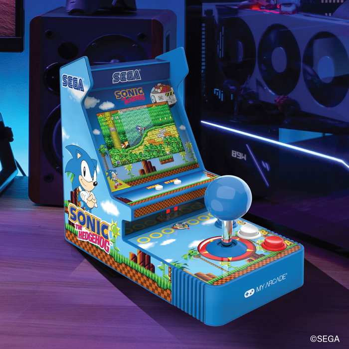 MY-MY ARCADE GAMING My Arcade Portable Retro Arcade Joystick Player Sonic the Hedgehog (2 Juegos Incluidos)