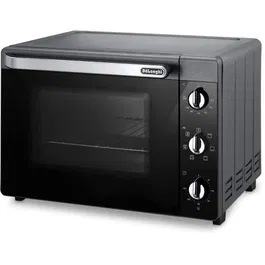 Delonghi Minihorno EO40123.S con Ventilador, Rostizador, 40L, 2000W, Negro