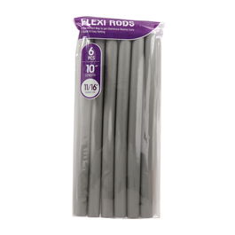 Red Kiss Rulos Flexibles Flexi Rods 10" 11/16" Gris 6 Piezas Pack
