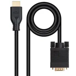 Nano Cable 10.15.4602 Cable Conversor VGA Macho a HDMI Macho 1.8m Negro