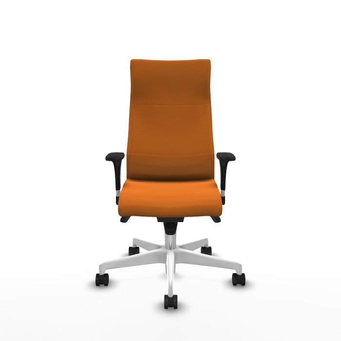 PIQUERAS Y CRESPO Sillón Albacete Naranja con Mecanismo Sincro y Base Blanca PIQUERAS Y CRESPO Sillón Albacete Naranja con Mecanismo Sincro y Base Blanca