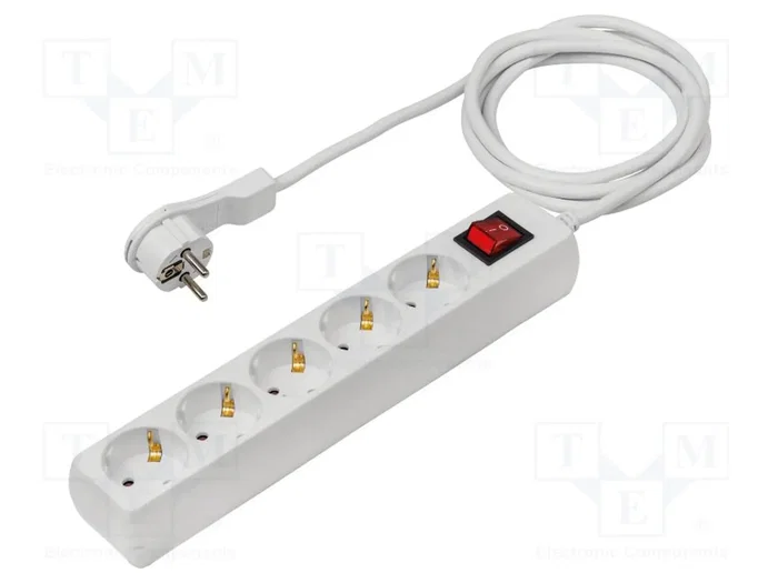 AS SCHWABE Prolongador de Alimentación Blanco 2m 5 Tomas AS SCHWABE Prolongador de Alimentación Blanco 2m 5 Tomas