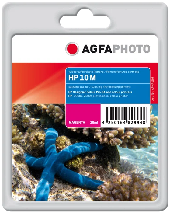 Agfa Photo Cartucho de tinta magenta APHP10M C4843AE 1.650 páginas Agfa Photo Cartucho de tinta magenta APHP10M C4843AE 1.650 páginas