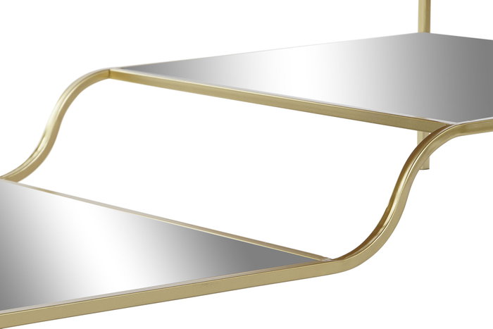 DKD Home Decor Mesa Centro Dorado Metal Espejo 120 x 60 x 45 cm DKD Home Decor Mesa Centro Dorado Metal Espejo 120 x 60 x 45 cm