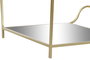 DKD Home Decor Mesa Centro Dorado Metal Espejo 120 x 60 x 45 cm