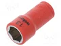 WIHA ElectricVario Vaso Aislado 6-angulos HEX 13mm 1/4 Herramienta para Electricistas