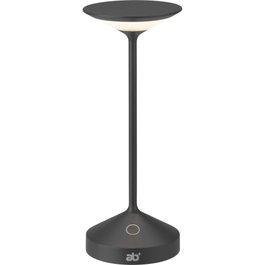 ab+ Tempo Mini Lámpara de Mesa Portátil Charcoal