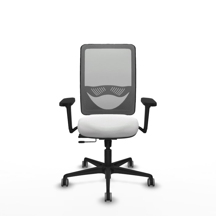 PIQUERAS Y CRESPO Silla de oficina Zulema con mecanismo Sincro/Traslack, Blanco y Gris PIQUERAS Y CRESPO Silla de oficina Zulema con mecanismo Sincro/Traslack, Blanco y Gris