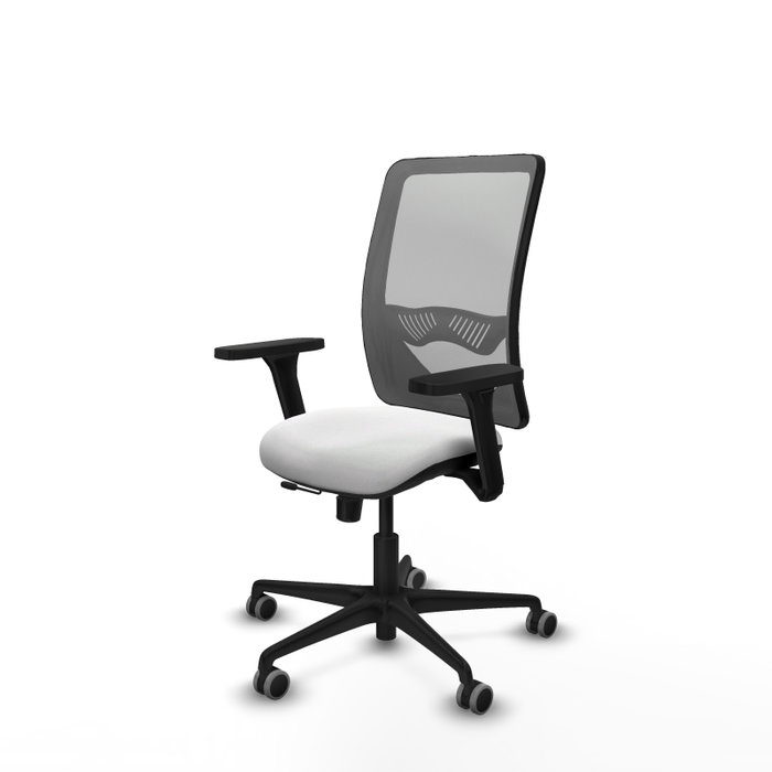 PIQUERAS Y CRESPO Silla de oficina Zulema con mecanismo Sincro/Traslack, Blanco y Gris PIQUERAS Y CRESPO Silla de oficina Zulema con mecanismo Sincro/Traslack, Blanco y Gris