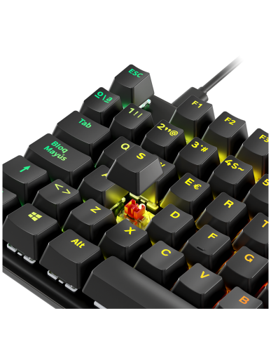 Newskill Serike TKL V2 Teclado Gaming Mecánico Tenkeyless 88 Teclas Aluminio RGB Switches NewSwitch Rojos Intercambiables Hot-Swap ISO Español Newskill Serike TKL V2 Teclado Gaming Mecánico Tenkeyless 88 Teclas Aluminio RGB Switches NewSwitch Rojos Intercambiables Hot-Swap ISO Español