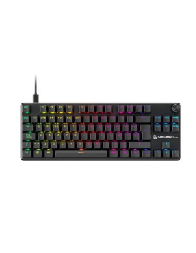 Newskill Serike TKL V2 Teclado Gaming Mecánico Tenkeyless 88 Teclas Aluminio RGB Switches NewSwitch Rojos Intercambiables Hot-Swap ISO Español Newskill Serike TKL V2 Teclado Gaming Mecánico Tenkeyless 88 Teclas Aluminio RGB Switches NewSwitch Rojos Intercambiables Hot-Swap ISO Español