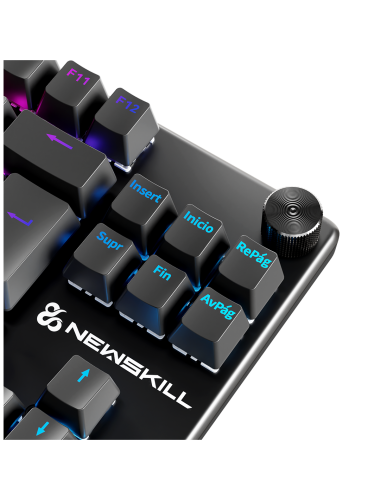 Newskill Serike TKL V2 Teclado Gaming Mecánico Tenkeyless 88 Teclas Aluminio RGB Switches NewSwitch Rojos Intercambiables Hot-Swap ISO Español Newskill Serike TKL V2 Teclado Gaming Mecánico Tenkeyless 88 Teclas Aluminio RGB Switches NewSwitch Rojos Intercambiables Hot-Swap ISO Español