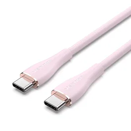 Vention Cable USB 2.0 TAWPF USB-C Macho a USB-C Macho, 1m, Rosa - Para Datos (480 Mbps) y Carga Rápida PD 100W