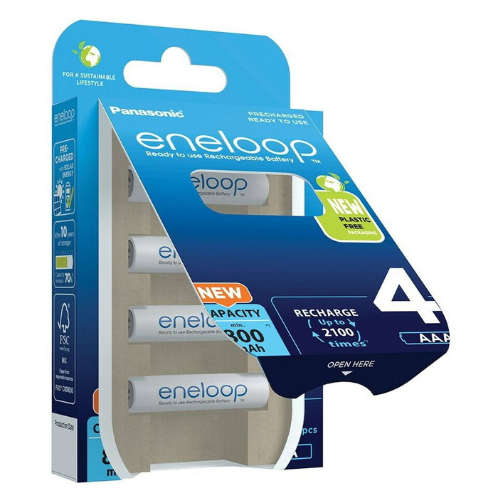 Panasonic Eneloop Micro AAA 800mAh (Pack de 4) BK-4MCDE/4BE