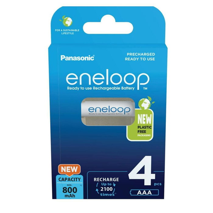 Panasonic Eneloop Micro AAA 800mAh (Pack de 4) BK-4MCDE/4BE