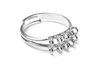 Innspiro Anillo Metálico Plateado Ajustable de 18mm