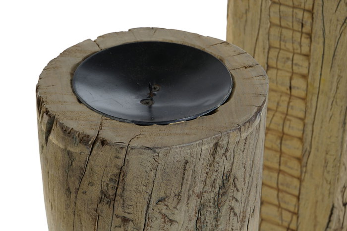 DKD Home Decor Columna de Teca Marrón 28x28x88 cm DKD Home Decor Columna de Teca Marrón 28x28x88 cm