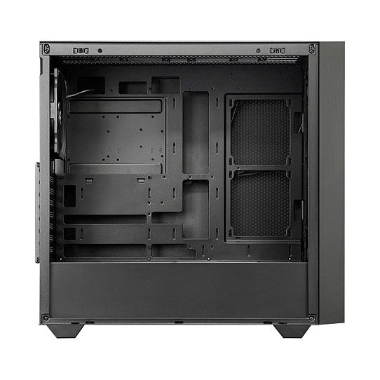Chieftec Midi Tower GS-03B-BLK-OP Night Hunter Negro | Caja PC Gaming ATX con Panel de Vidrio Templado y 4 Ventiladores ARGB Preinstalados | Soporta ATX/E-ATX
