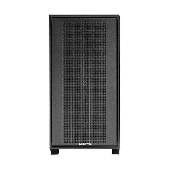Chieftec Midi Tower GS-03B-BLK-OP Night Hunter Negro | Caja PC Gaming ATX con Panel de Vidrio Templado y 4 Ventiladores ARGB Preinstalados | Soporta ATX/E-ATX