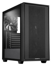 Chieftec Night Hunter GS-03B-BLK-OP Caja Midi Tower ATX sin Fuente, Color Negro