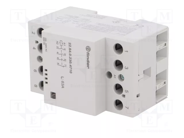 FINDER Contactor de instalación 4-polar 63A 230VAC/230VDC Serie 22