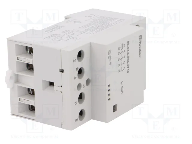 FINDER Contactor de instalación 4-polar 63A 230VAC/230VDC Serie 22