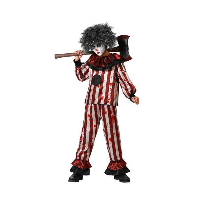 Disfraz de payaso rojo con camiseta y pantalón para niño Disfraz de payaso rojo con camiseta y pantalón para niño