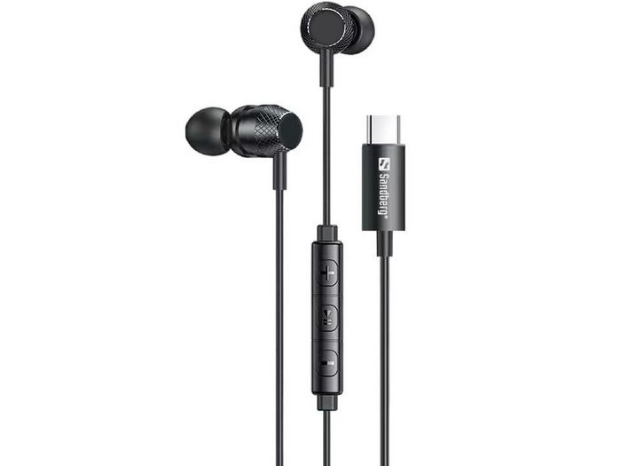 Sandberg Auriculares In-Earset USB-C/A con Micrófono Integrado Sandberg Auriculares In-Earset USB-C/A con Micrófono Integrado