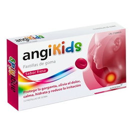 ANGIKIDS - Angikids 15 Pastillas de Goma Sabor Fresa - Complemento Alimenticio Infantil