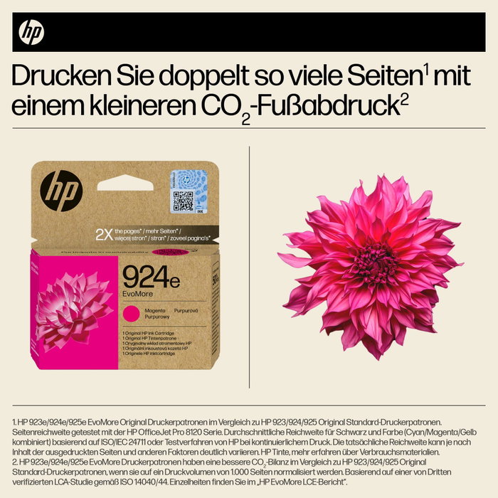 HP 924e EvoMore Magenta Cartucho de Tinta XL Original