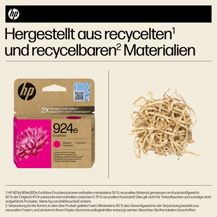 HP 924e EvoMore Magenta Cartucho de Tinta XL Original