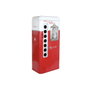 DKD Home Decor Botellero de Hierro 70x44x151 Cola Desgastado Rojo