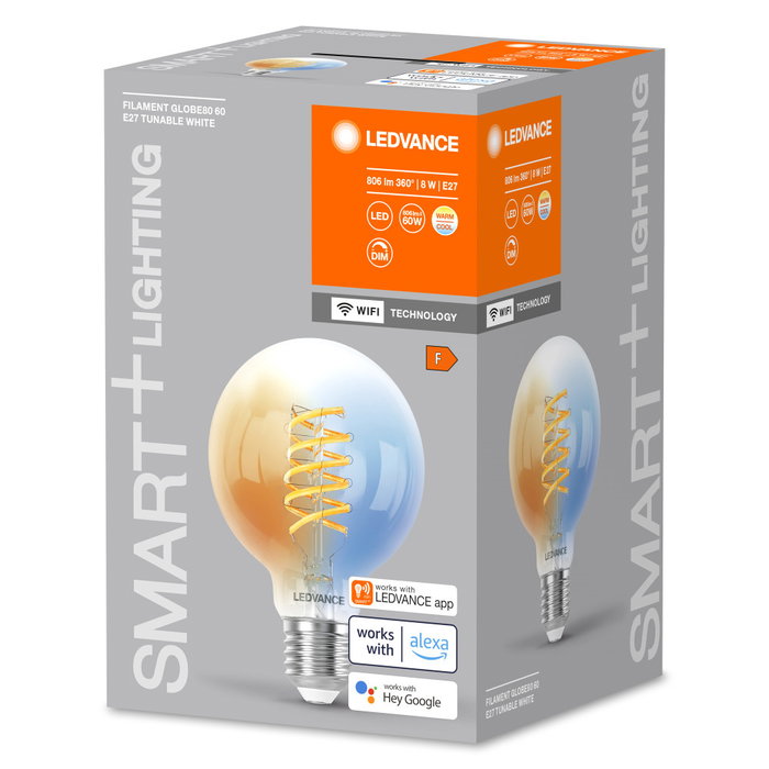 Ledvance SMART+ Bombilla LED E27 8W 806Lm 2700-6500K WiFi Regulable