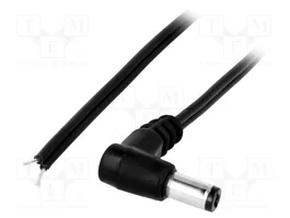 BQ CABLE Cable de alimentación CC DC 5,5/2,1 de 0,2m