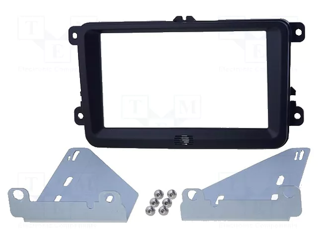 ACV Bastidor de montaje de radio 2 DIN para Seat, VW y Škoda - Negro ACV Bastidor de montaje de radio 2 DIN para Seat, VW y Škoda - Negro