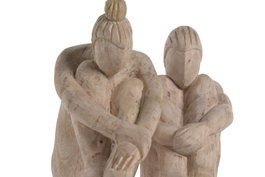 DKD Home Decor Figura Mango Natural Set de 2