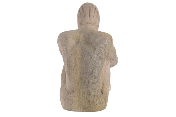 DKD Home Decor Figura Mango Natural Set de 2