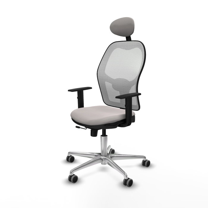 PIQUERAS Y CRESPO Silla de oficina Jorquera Blanca con mecanismo Sincro/Traslack PIQUERAS Y CRESPO Silla de oficina Jorquera Blanca con mecanismo Sincro/Traslack