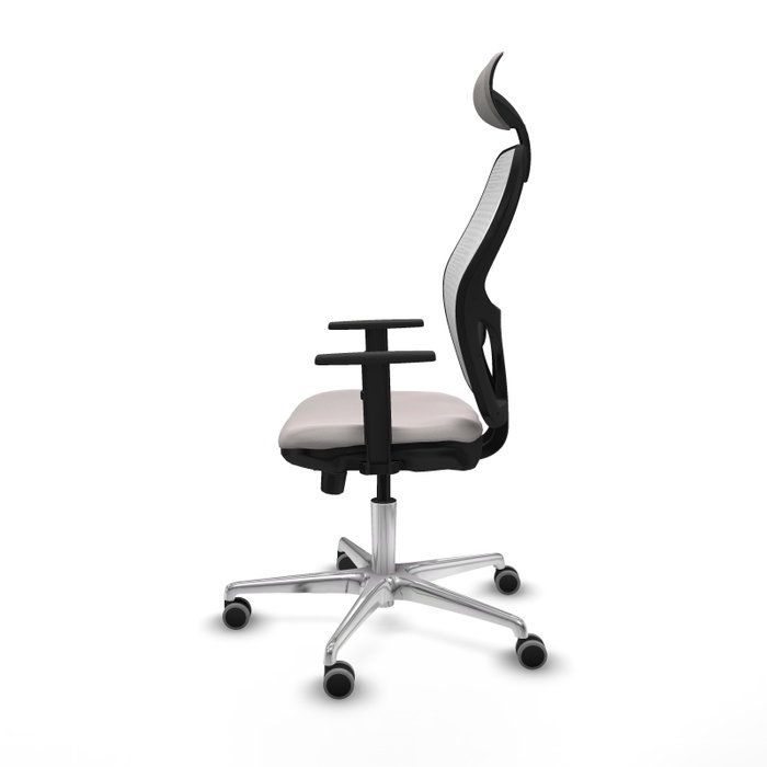 PIQUERAS Y CRESPO Silla de oficina Jorquera Blanca con mecanismo Sincro/Traslack PIQUERAS Y CRESPO Silla de oficina Jorquera Blanca con mecanismo Sincro/Traslack