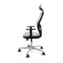 PIQUERAS Y CRESPO Silla de oficina Jorquera Blanca con mecanismo Sincro/Traslack