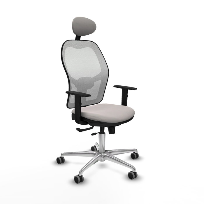 PIQUERAS Y CRESPO Silla de oficina Jorquera Blanca con mecanismo Sincro/Traslack PIQUERAS Y CRESPO Silla de oficina Jorquera Blanca con mecanismo Sincro/Traslack